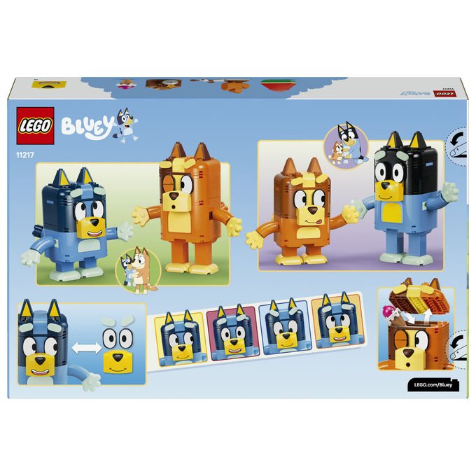 Lego 11217 Bluey Set da Costruzione Famiglia Bluey 4 Personaggi 466 Pezzi eta' 5+ colore Multicolore