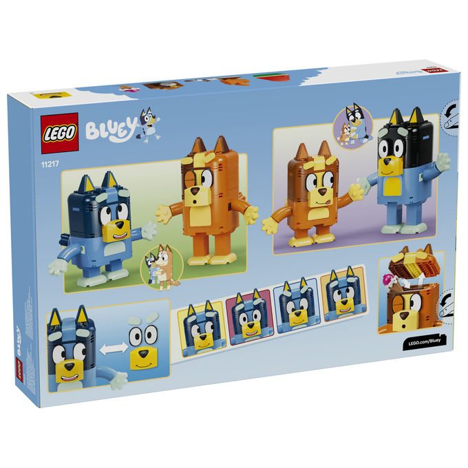 Lego 11217 Bluey Set da Costruzione Famiglia Bluey 4 Personaggi 466 Pezzi eta' 5+ colore Multicolore