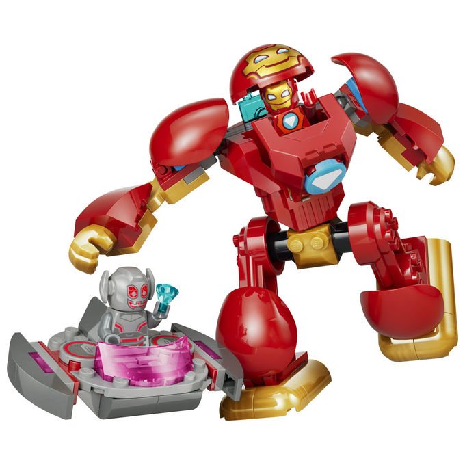 Lego 11209 Marvel Set da costruzione Ultron vs Iron Man Mech 2 Minifigure 96 pezzi eta' 4+ colore Multicolore