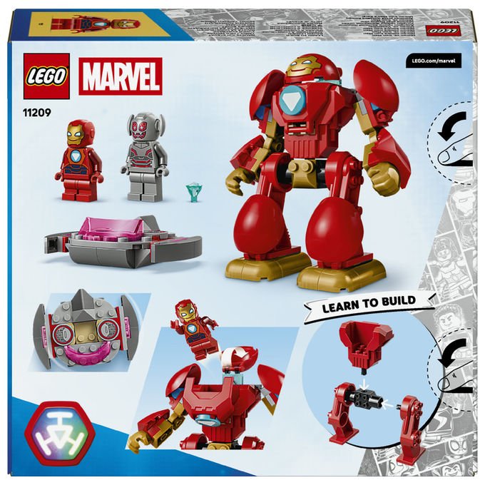 Lego 11209 Marvel Set da costruzione Ultron vs Iron Man Mech 2 Minifigure 96 pezzi eta' 4+ colore Multicolore