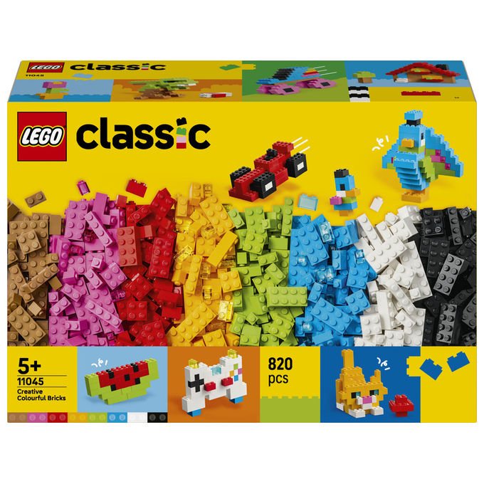 Lego 11045 Classic Set da Costruzione Mattoncini Colorati Creativi 820 pezzi 5+ colore Multicolore