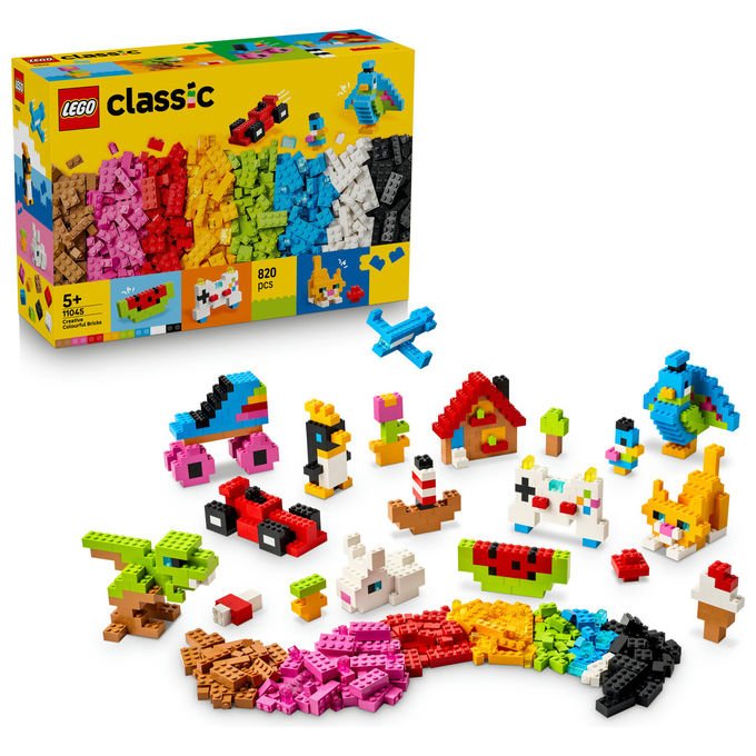 Lego 11045 Classic Set da Costruzione Mattoncini Colorati Creativi 820 pezzi 5+ colore Multicolore
