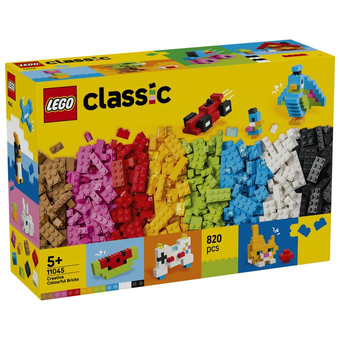 Lego 11045 Classic Set da Costruzione Mattoncini Colorati Creativi 820 pezzi 5+ colore Multicolore