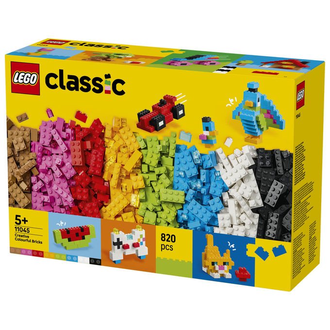 Lego 11045 Classic Set da Costruzione Mattoncini Colorati Creativi 820 pezzi 5+ colore Multicolore