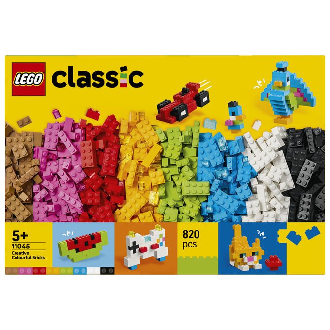 Lego 11045 Classic Set da Costruzione Mattoncini Colorati Creativi 820 pezzi 5+ colore Multicolore