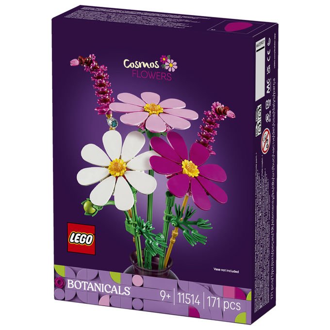 Lego 11514 Botanicals Set da Costruzione Fiori di Cosmos Bouquet 171 Pezzi 9+ colore Multicolore