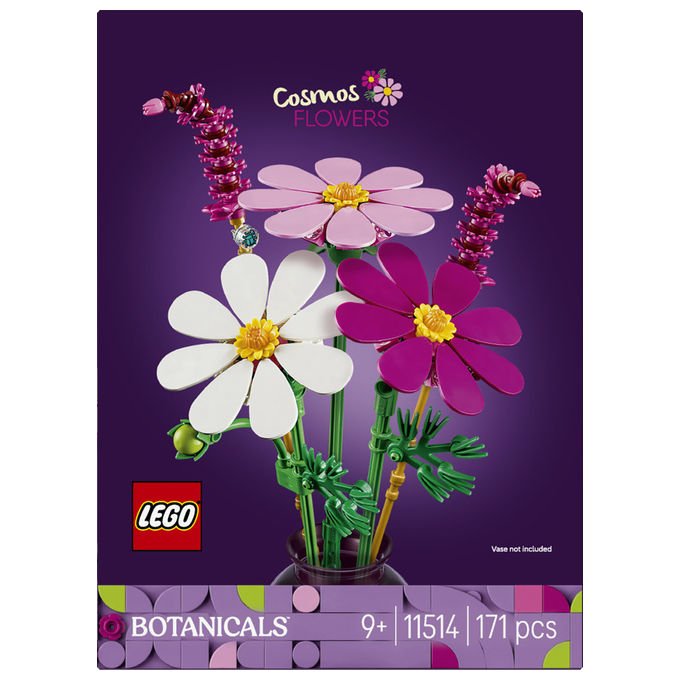 Lego 11514 Botanicals Set da Costruzione Fiori di Cosmos Bouquet 171 Pezzi 9+ colore Multicolore