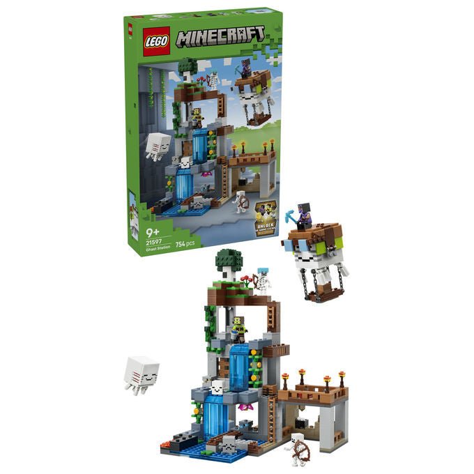 Lego 21597 Minecraft Stazione di Ghast Set da Costruzione 754 Pezzi 8 Personaggi Accessori per Bambini 9 Anni