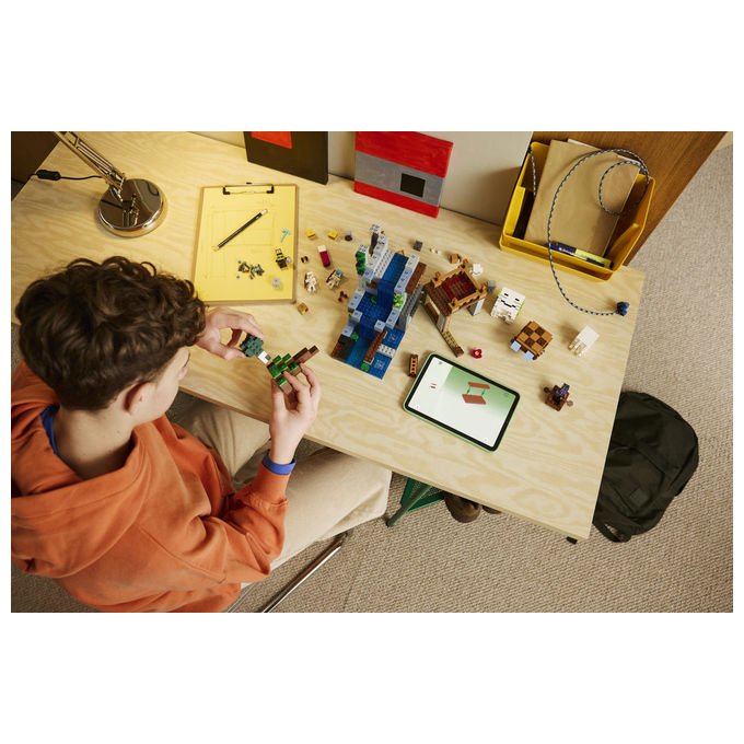 Lego 21597 Minecraft Stazione di Ghast Set da Costruzione 754 Pezzi 8 Personaggi Accessori per Bambini 9 Anni