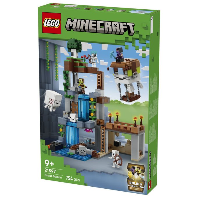 Lego 21597 Minecraft Stazione di Ghast Set da Costruzione 754 Pezzi 8 Personaggi Accessori per Bambini 9 Anni