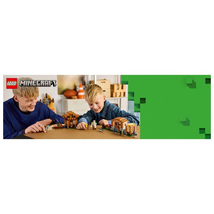 Lego 21596 Minecraft Set da Costruzione Attacco al Villaggio dell'Evocatore 607 Pezzi 11 Personaggi 9+ anni colore Multicolore