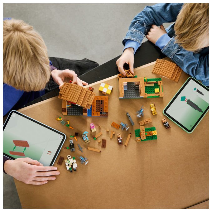 Lego 21596 Minecraft Set da Costruzione Attacco al Villaggio dell'Evocatore 607 Pezzi 11 Personaggi 9+ anni colore Multicolore