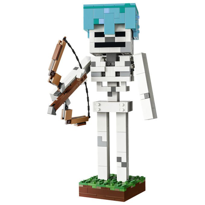 Lego 21594 Minecraft Lo Scheletro Set da costruzione 502 pezzi Action Figure con Arco Frecce ed Elmo di Diamante eta' 10+