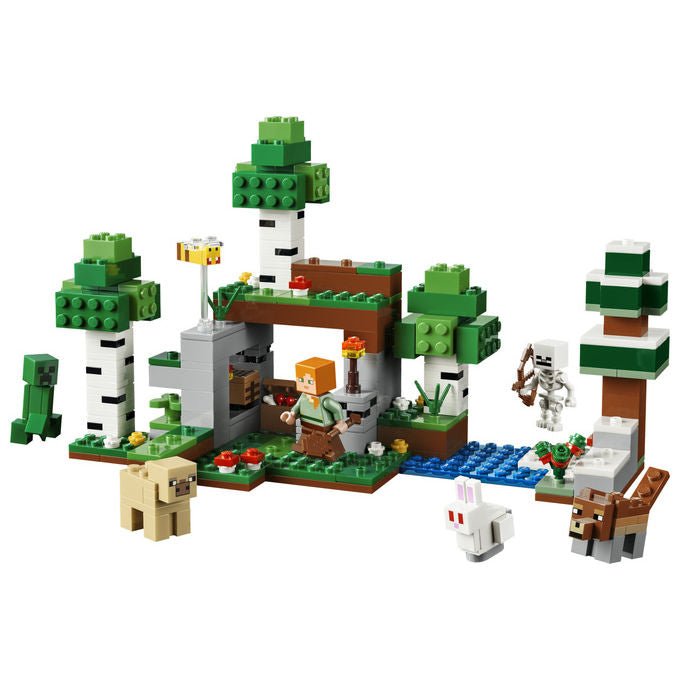 Lego 21593 Minecraft Set da Costruzione Avventura della Prima Notte 301 Pezzi 7 Personaggi da 8 Anni