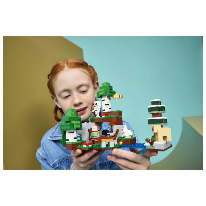 Lego 21593 Minecraft Set da Costruzione Avventura della Prima Notte 301 Pezzi 7 Personaggi da 8 Anni