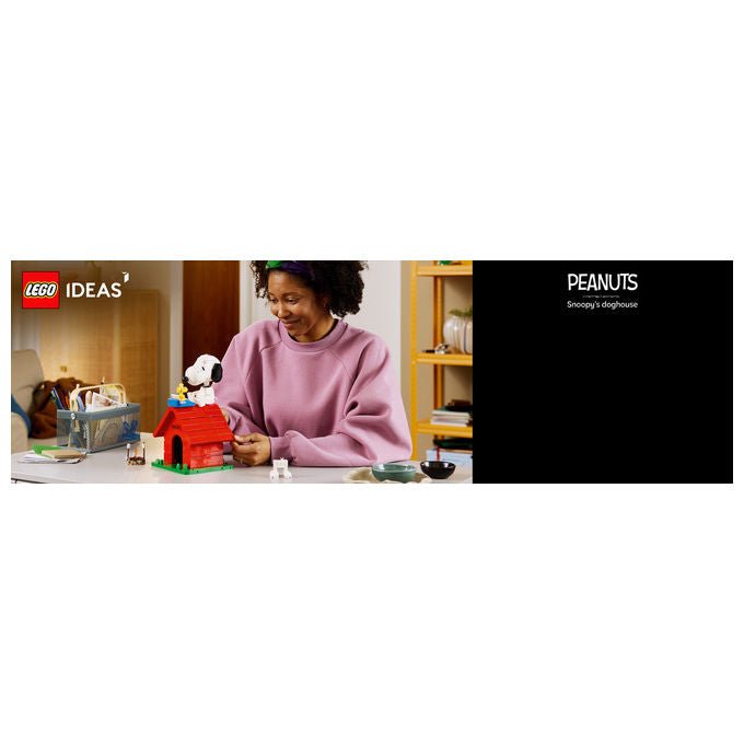 Lego 21368 Ideas Peanuts Set da Costruzione La Cuccia di Snoopy 964 pezzi per Adulti colore Multicolore