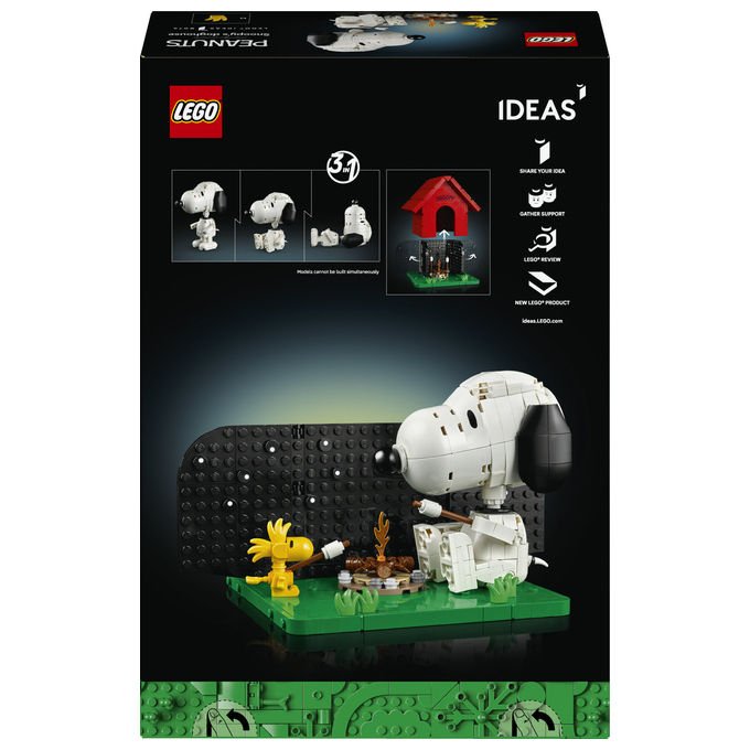 Lego 21368 Ideas Peanuts Set da Costruzione La Cuccia di Snoopy 964 pezzi per Adulti colore Multicolore