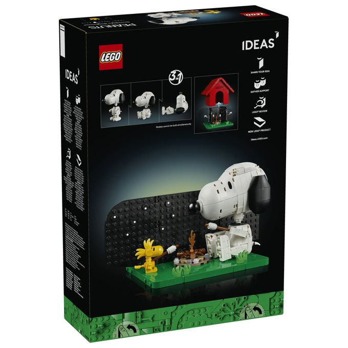 Lego 21368 Ideas Peanuts Set da Costruzione La Cuccia di Snoopy 964 pezzi per Adulti colore Multicolore