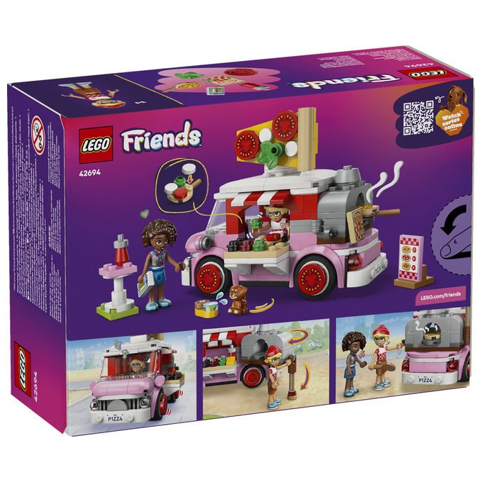 Lego 42694 Friends Set da Costruzione Furgone delle Pizze 190 Pezzi 2 Minidoll 6+ colore Multicolore