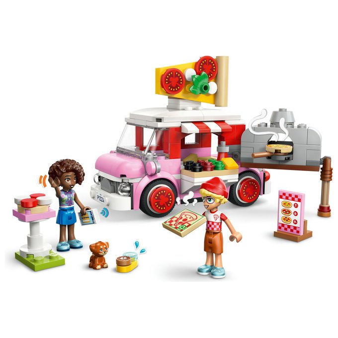 Lego 42694 Friends Set da Costruzione Furgone delle Pizze 190 Pezzi 2 Minidoll 6+ colore Multicolore