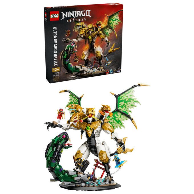 Lego 71872 Ninjago Set da costruzione Battaglia dell'Ultra Drago 2178 pezzi 4 Minifigure da 12 anni