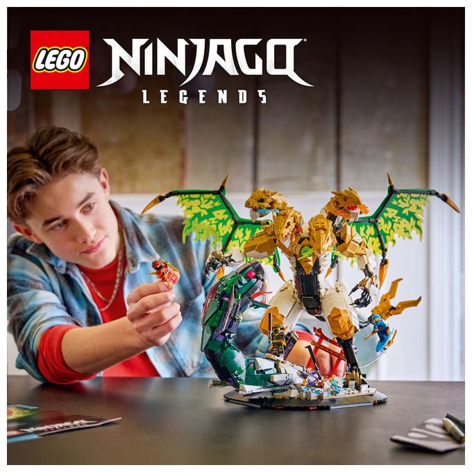 Lego 71872 Ninjago Set da costruzione Battaglia dell'Ultra Drago 2178 pezzi 4 Minifigure da 12 anni