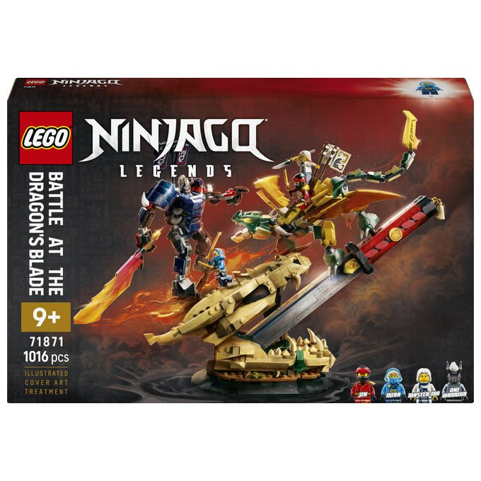 Lego 71871 NINJAGO Legends Set da costruzione Battaglia alla Lama del Drago 1016 pezzi 4 Minifigure per bambini 9+