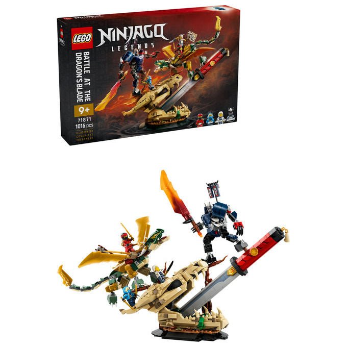 Lego 71871 NINJAGO Legends Set da costruzione Battaglia alla Lama del Drago 1016 pezzi 4 Minifigure per bambini 9+