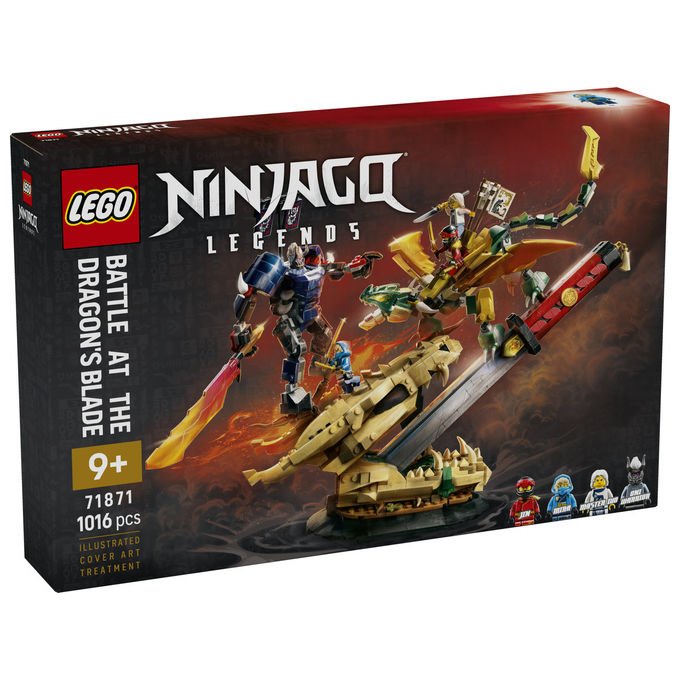 Lego 71871 NINJAGO Legends Set da costruzione Battaglia alla Lama del Drago 1016 pezzi 4 Minifigure per bambini 9+