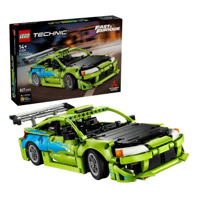 Lego 42229 Technic Set da costruzione Auto Mitsubishi Eclipse Fast and Furious 827 pezzi da 14 anni