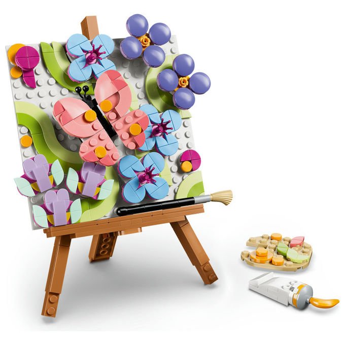 Lego 31390 Creator Set da Costruzione 3in1 Dipinto Floreale Decorativo 348 pezzi da 8 anni colore Multicolore