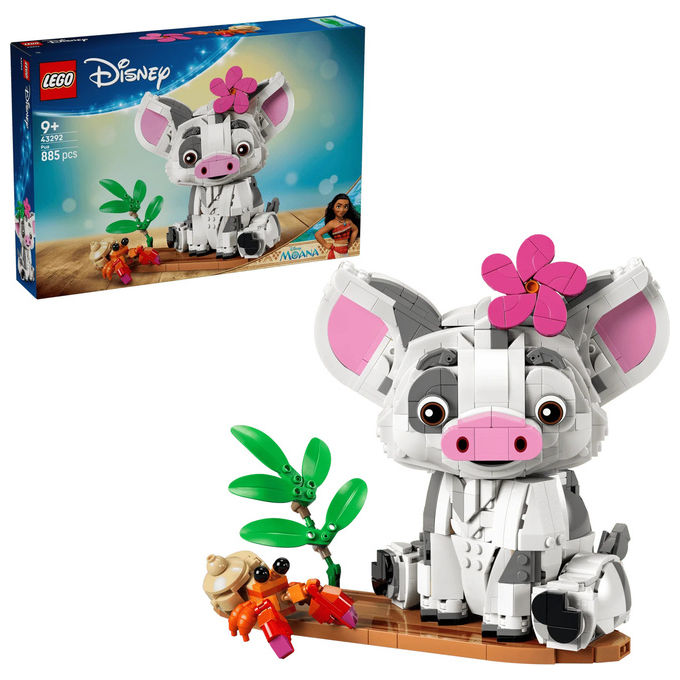 Lego 43292 Disney Vaiana Pua Action Figure Costruibile 885 Pezzi 9 Anni