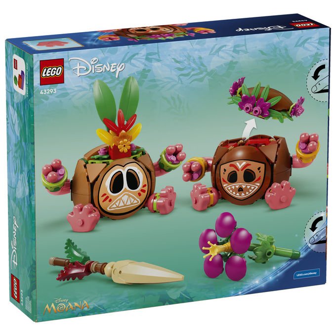 Lego 43293 Disney Vaiana Set da Costruzione Kakamora 407 Pezzi 2 Personaggi 9+