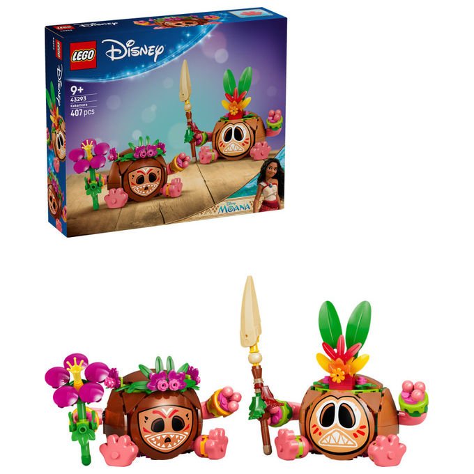 Lego 43293 Disney Vaiana Set da Costruzione Kakamora 407 Pezzi 2 Personaggi 9+