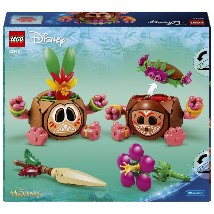 Lego 43293 Disney Vaiana Set da Costruzione Kakamora 407 Pezzi 2 Personaggi 9+