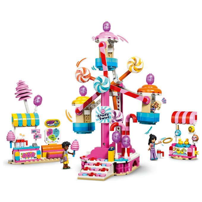 Lego 42700 Friends Ruota Panoramica Dolci e Cupcake Set da costruzione 602 pezzi 3 Mini Bamboline 7 anni colore Multicolore
