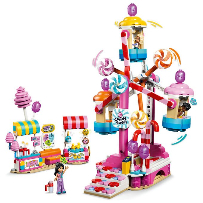 Lego 42700 Friends Ruota Panoramica Dolci e Cupcake Set da costruzione 602 pezzi 3 Mini Bamboline 7 anni colore Multicolore