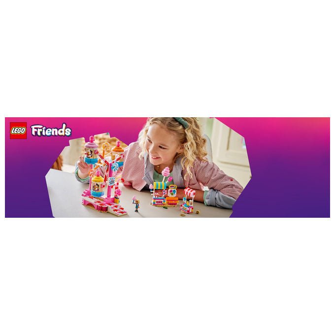 Lego 42700 Friends Ruota Panoramica Dolci e Cupcake Set da costruzione 602 pezzi 3 Mini Bamboline 7 anni colore Multicolore