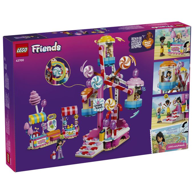 Lego 42700 Friends Ruota Panoramica Dolci e Cupcake Set da costruzione 602 pezzi 3 Mini Bamboline 7 anni colore Multicolore