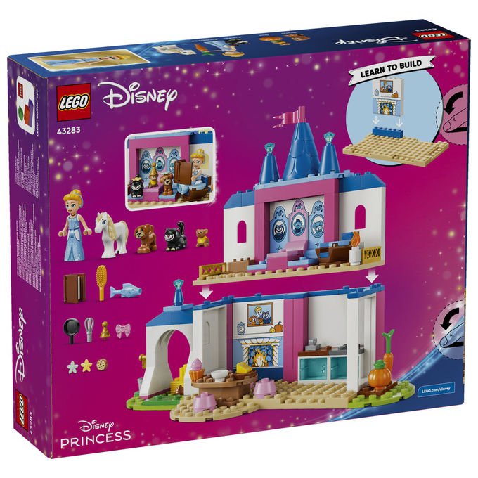 Lego 43283 Disney Princess Set da Costruzione Castello degli Amici Animali di Cenerentola 149 pezzi 4+