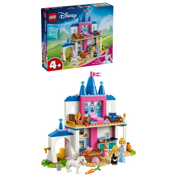 Lego 43283 Disney Princess Set da Costruzione Castello degli Amici Animali di Cenerentola 149 pezzi 4+
