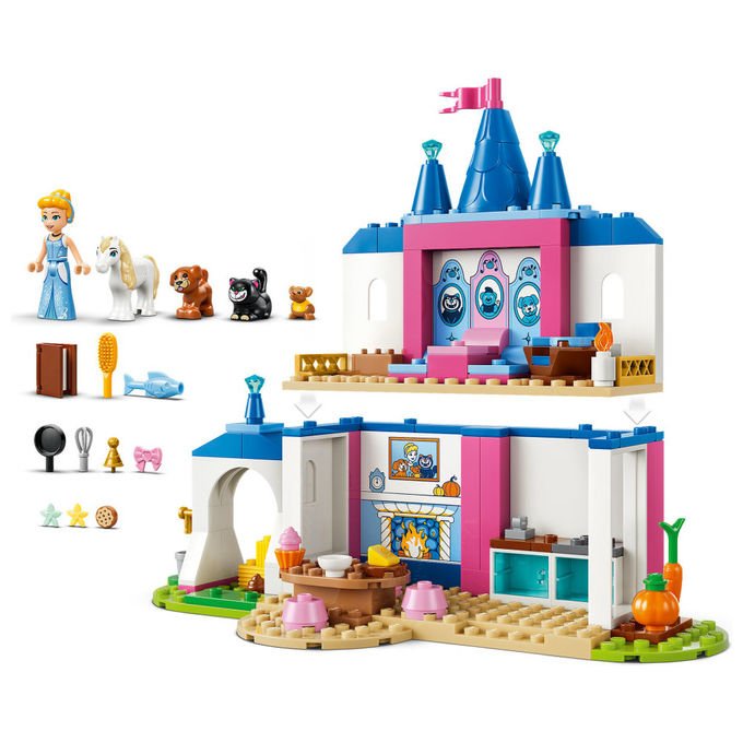 Lego 43283 Disney Princess Set da Costruzione Castello degli Amici Animali di Cenerentola 149 pezzi 4+