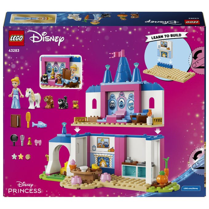 Lego 43283 Disney Princess Set da Costruzione Castello degli Amici Animali di Cenerentola 149 pezzi 4+