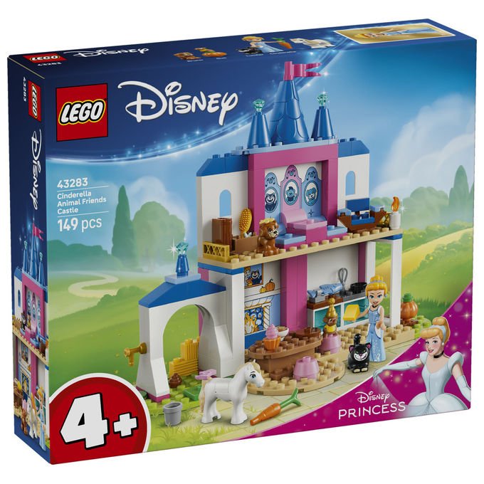 Lego 43283 Disney Princess Set da Costruzione Castello degli Amici Animali di Cenerentola 149 pezzi 4+