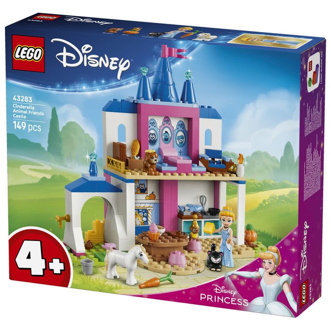 Lego 43283 Disney Princess Set da Costruzione Castello degli Amici Animali di Cenerentola 149 pezzi 4+