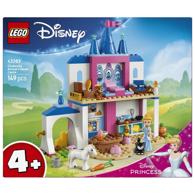 Lego 43283 Disney Princess Set da Costruzione Castello degli Amici Animali di Cenerentola 149 pezzi 4+