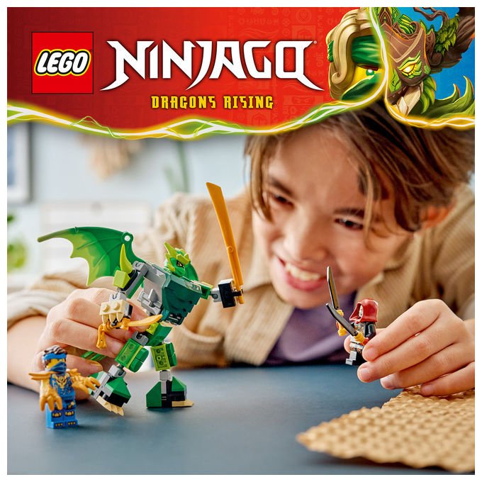 Lego 71862 NINJAGO Dragons Rising Set da Costruzione Mech Drago di Lloyd con 3 Minifigure 81 pezzi eta' 6+