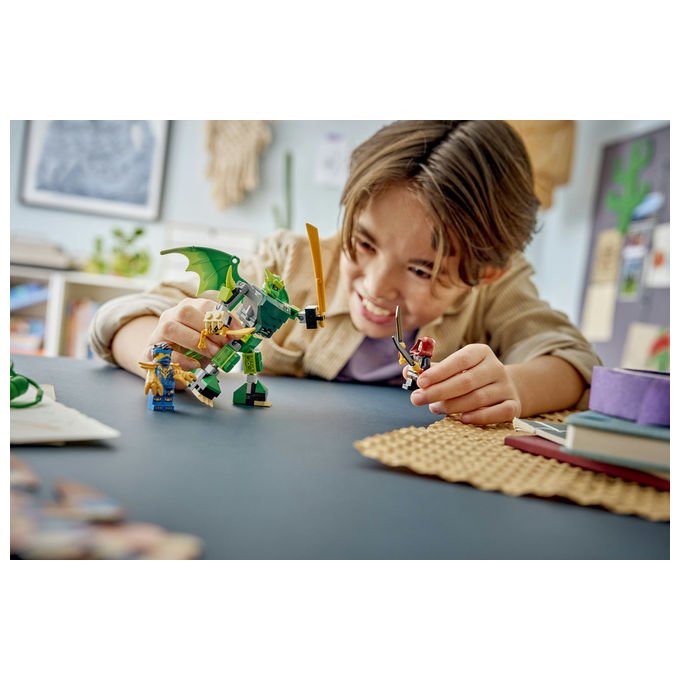 Lego 71862 NINJAGO Dragons Rising Set da Costruzione Mech Drago di Lloyd con 3 Minifigure 81 pezzi eta' 6+