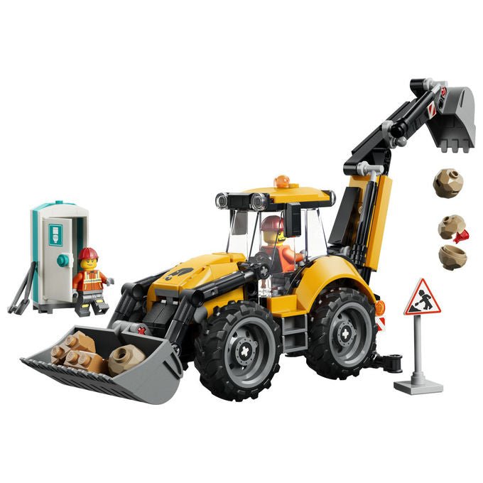 Lego 60480 City Scavatrice da Cantiere Set da Costruzione 301 pezzi 2 Minifigure 7+ colore Multicolore
