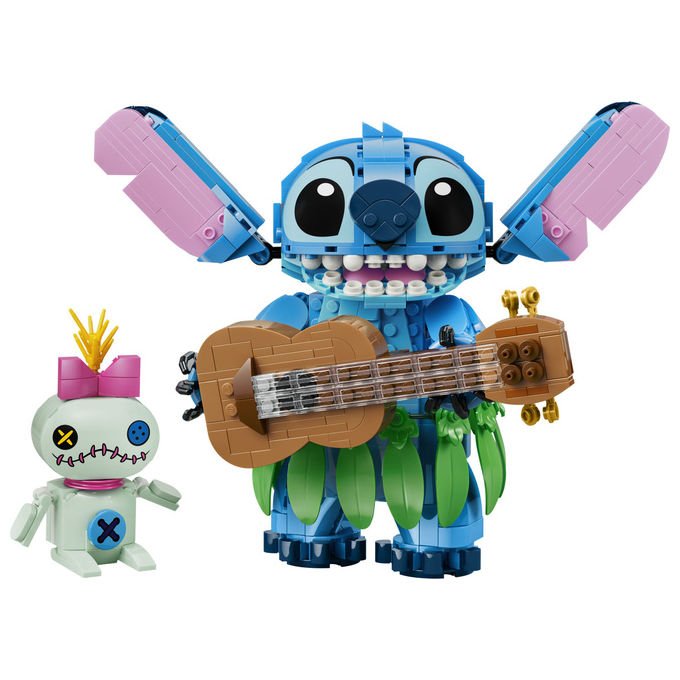 Lego 43296 Disney Stitch e Scrump Set da Costruzione 713 Pezzi 2 Action Figure con Accessori per Bambini 9+ colore Multicolore